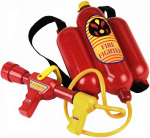 P&auml;&auml;steametniku m&auml;nguasjad, veep&uuml;stol koos seljakotiga Klein Firemans, punane v./kollane v.