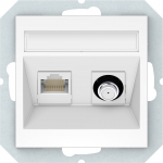 SAT ja arvuti pesa Vilma QR1000, valge v.