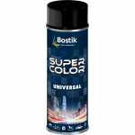 Aerosoolv&auml;rv Bostik Super Color Universal, tavaline, l&auml;ikiv must, 0.4 l