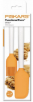 Kondiitritoodete spaatel Fiskars Kittchen Set Functional Form 1023616, 2 cm, 27 cm, valge v./oranž v., 2 tk