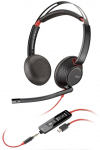 Juhtmega k&otilde;rvaklapid Plantronics Blackwire 5220, must v.