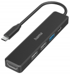 Jagaja Hama USB-C - 3 x USB/USB-C/HDMI USB-C, 3 x USB/USB-C/HDMI, must v.