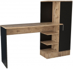 Kirjutuslaud ja riiul Kalune Design CT2 AB, 152.3 cm x 40 cm, 120 cm, must v./m&auml;nd v.