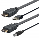 Kaabel Vivolink HDMI / USB, HDMI / USB-B, 4 m, must