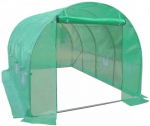 Akendega kaarjas kasvuhoone Mirpol Garden Greenhouse 45673, pol&uuml;et&uuml;leen, 4.5 x 3 m, kuldne v.
