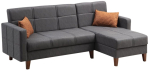 Diivanvoodi Hanah Home Polya 730MST1308, tumehall v., 130 x 216 cm x 86 cm