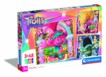 Pusle 3in1 Clementoni TROLLS 25292, 21 cm x 20.5 cm, 144 tk