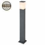 Vabalt seisev v&auml;lisvalgusti Domoletti Corte, 15W, E27, IP44, antratsiit v., 12.4 cm x 80 cm