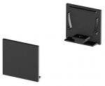 Otsakork LED-profiili jaoks SLV Grazia 20 Flat Version 1000567, must, IP20