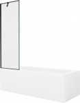 Vann seinaga, sisseehitatav Mexen Cubik, 170 cm x 70 cm x 40 cm, ristk&uuml;lik, l&auml;bipaistev/valge