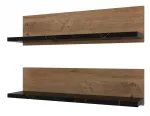 Seinariiul Kalune Design, pruun v./must v., 15 cm x 60 cm x 13 cm