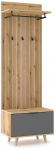 Riidestange Nordic D, 204 cm, pruun v./hall v.