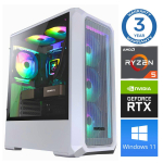 Statsionaarne arvuti Intop AMD Ryzen 5 5500, DDR4 32 GB, SSD+HDD 1 TB 2 TB, Nvidia GeForce RTX3050 6 GB GDDR6, Windows 11 Home