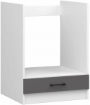 K&ouml;&ouml;gikapp ahju jaoks Akord Oliwia S60KU, valge v./hall v., 60 cm x 52 cm x 82 cm