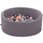 Pallimeri Kalune Design Bubble Pops, ⌀ 85 cm, 200 tk, l&auml;bipaistev v./valge v.