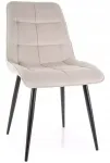 S&ouml;&ouml;gitoa tool Chic Velvet, matt, helebeež, 58 cm x 50 cm x 88 cm