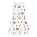 &Otilde;huke magamiskott beebile SwaddleMe Luna 17388, pruun v./valge v./hall v., 76 cm x 30 cm