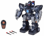 Raadio teel juhitav robot Police RC0731, must v./hall v.