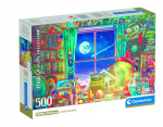 Pusle Clementoni Compact To The Moon 35590, 36 cm x 49 cm, 500 tk, mitmev&auml;rviline
