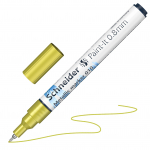 Tekstimarker Schneider Paint-lt 010, 0.8 mm, kollane/metall