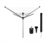 Pesukuivatusrest Brabantia Lift-O-Matic Advance 50, 3.12 m, metallik hall v.