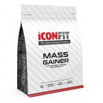 Toode lihas- ja kehamassi suurendamiseks ICONFIT Mass Gainer, maasika maitse, 1500 g