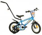 Lisaratastega laste jalgratas, laste Bimbo Bike Plane, sinine v., 12"