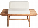 Aiapink Beliani Giaveno, pruun v./valge v., 65 cm x 135 cm x 84 cm
