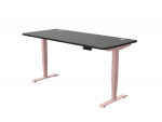 Arvutilaud reguleeritava k&otilde;rgusega Desktronic HomePro 40 853, 180 cm x 80 cm, 126 cm, must v./roosa v.