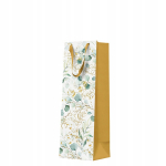 Kinkekott Paw Decor Collection Eucaliptus Leaves, 10 cm x 37 cm x 12 cm, kuldne v./valge v./roheline v.