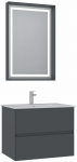 Vannitoa m&ouml;&ouml;bli komplekt Kalune Design Nest 71 v2-544, matt antratsiit v., 51 cm x 71 cm x 55 cm