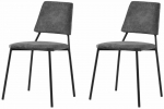 Toolide komplekt Kalune Design Lima 4554 V2 974NMB1906, matt, must v., 54 cm x 42.5 cm x 77.5 cm, 2 tk