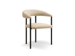 Toolide komplekt Cosmopolitan Design Lea Boucle, matt, must v./beež v., 53.5 cm x 56.5 cm x 74 cm, 2 tk