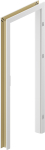 Ukseleng Porta Doors Hydro Protect, 210 cm x 60 cm x 4 cm, vasakpoolne, valge v.