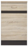Alumine k&ouml;&ouml;gikapp Junona Line, sonoma tamm v./wenge v., 47 cm x 50 cm x 85.7 cm