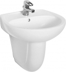 Vannitoa kraanikauss Kolo, keraamiline, 54.5 cm x 42.5 cm, valge v.