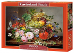 Pusle Castorland Still Life With Flowers And Fruit Basket 2000 el. C-200658-2, 92 cm x 68 cm, 2000 tk, mitmev&auml;rviline