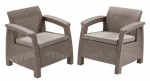 &Otilde;uetool Keter Corfu Duo, hele pruun v., 75 cm x 70 cm x 79 cm