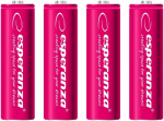 Laetav aku Esperanza EZA104R, AA, 2000 mAh, 4 tk