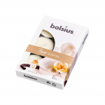 K&uuml;&uuml;nal, l&otilde;hna/teek&uuml;&uuml;nal Bolsius, 4 h, 6 tk, Valge v.