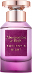 Parf&uuml;&uuml;mvesi Abercrombie & Fitch Authentic Night Woman, 30 ml