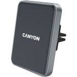 Auto laadija Canyon C-15, Qi/USB-C, must v., 15 W