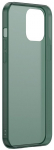 Telefoni &uuml;mbris Baseus Frosted Glass Case Hard Cover + Flexible Frame, Apple iPhone 12 Pro Max, roheline v.