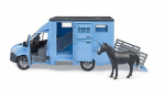 Figuuriga s&otilde;iduk Bruder Mercedes Benz Sprinter Animal Transporter 02674, 1:16, sinine v.