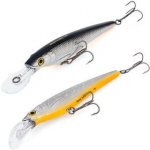 Vobler Akara Buddy 85F A83, 8.5 cm, 9 g, h&otilde;be/must/oranž