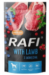 M&auml;rg koeratoit Dolina Noteci Rafi Lamb, lambaliha/mustikas/j&otilde;hvikad, 0.5 kg