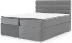 Voodi kahekohaline kontinentaalne Softy Mat Velvet 85, 180 x 200 cm, hall v., madratsiga