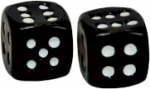 Klapi kork Weldtite "Dice" Valve Caps BF05044, plastik, valge/must, 2 tk