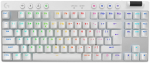 Juhtmevaba m&auml;nguklaviatuur Logitech G Pro X TKL G Pro X TKL, EN, valge v.