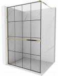 Du&scaron;isein Mexen Kioto+ Walk-In, 130 cm x 200 cm, kuldne/must
